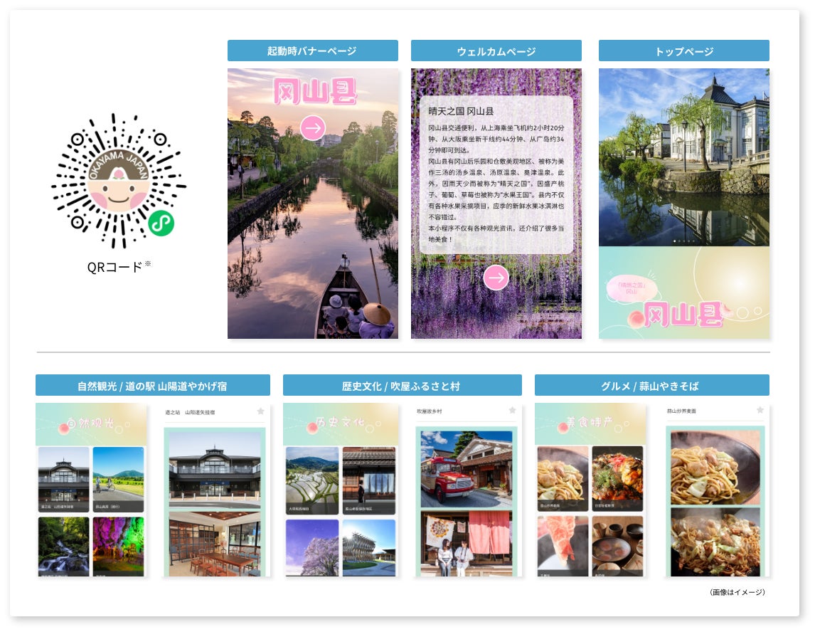 岡山県公式WeChatミニプログラムを開設　～岡山県の観光情報を中国に発信します！～