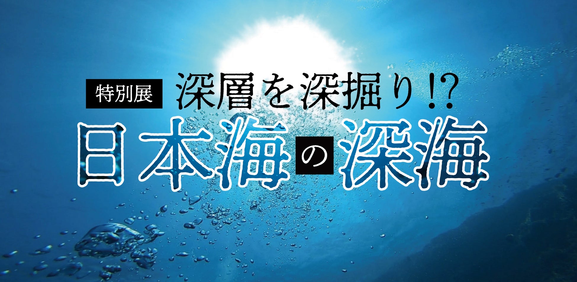【上越市立水族博物館】特別展『深層を深掘り！？日本海の深海』を開催！【令和５年１月１７日（火）～３月１２日（日）】