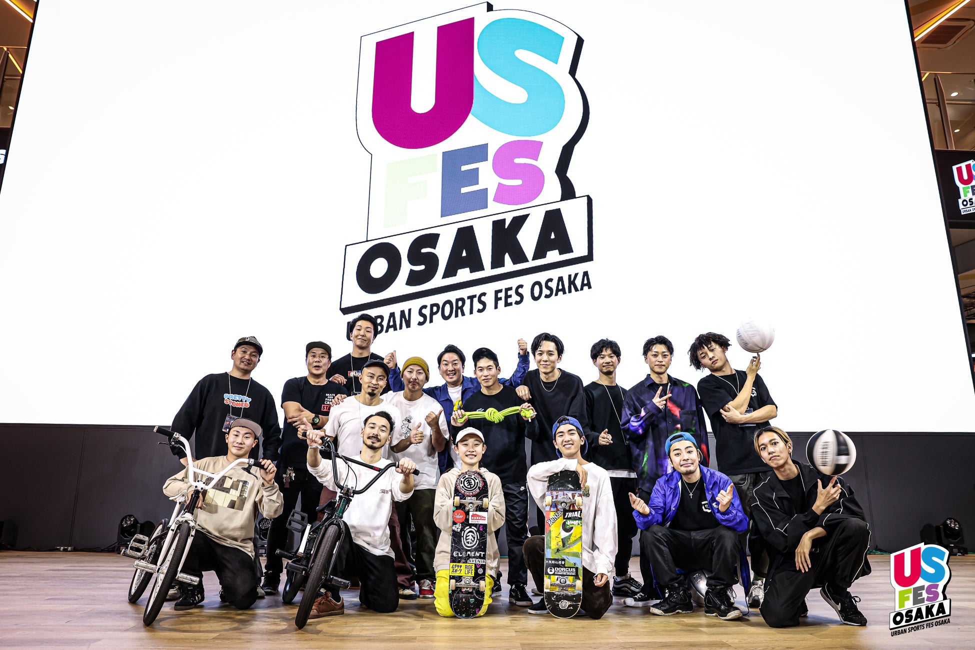 １月１５日にアーバンスポーツの魅力を発信する大阪府主催アーバンスポーツ体験フェスティバル（USFES OSAKA）のプレイベントを開催