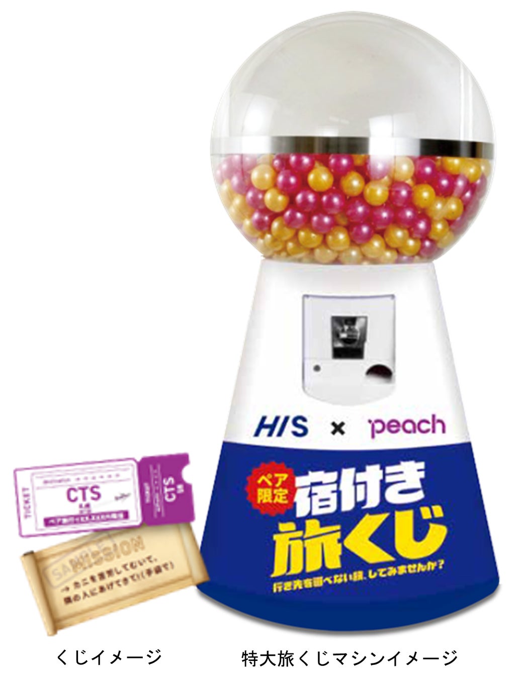 HIS×Peach 「宿付き旅くじ」の販売を開始