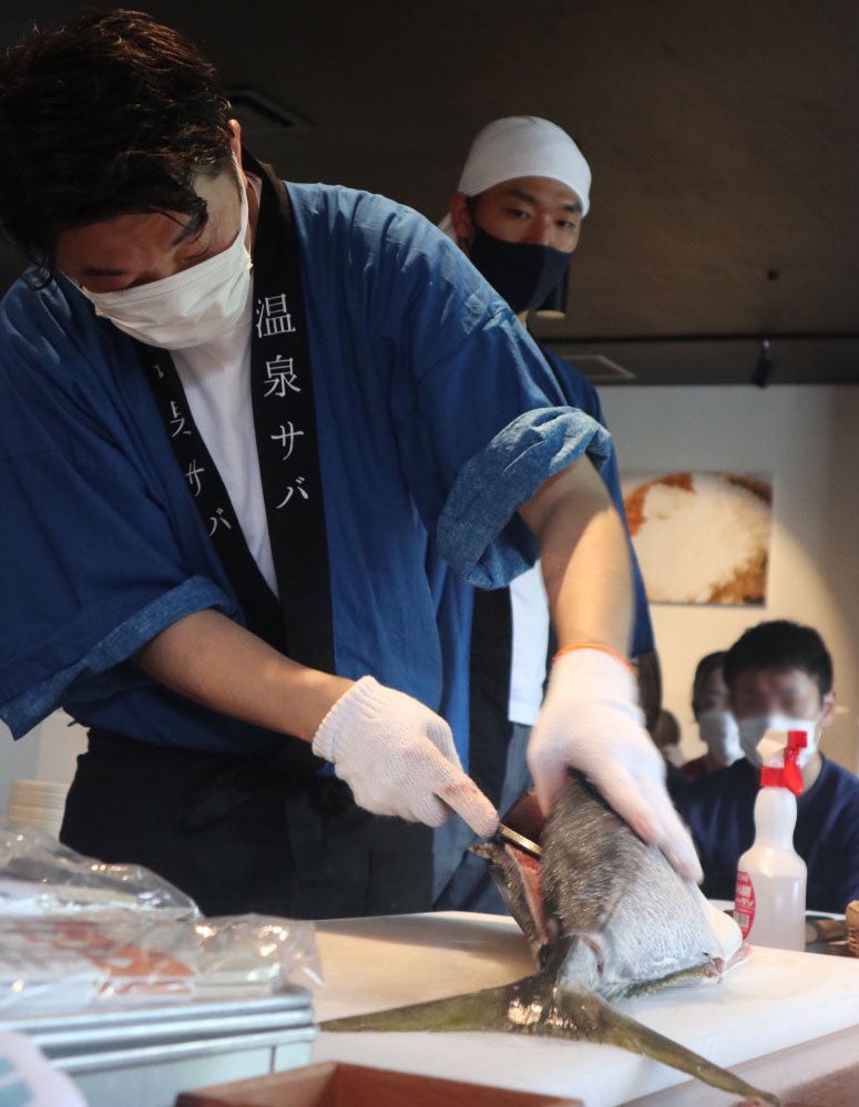 第10回　海の幸さばき会は、海なし県で海釣り体験！　おふろcafe 白寿の湯で「イカ釣り体験会」を開催