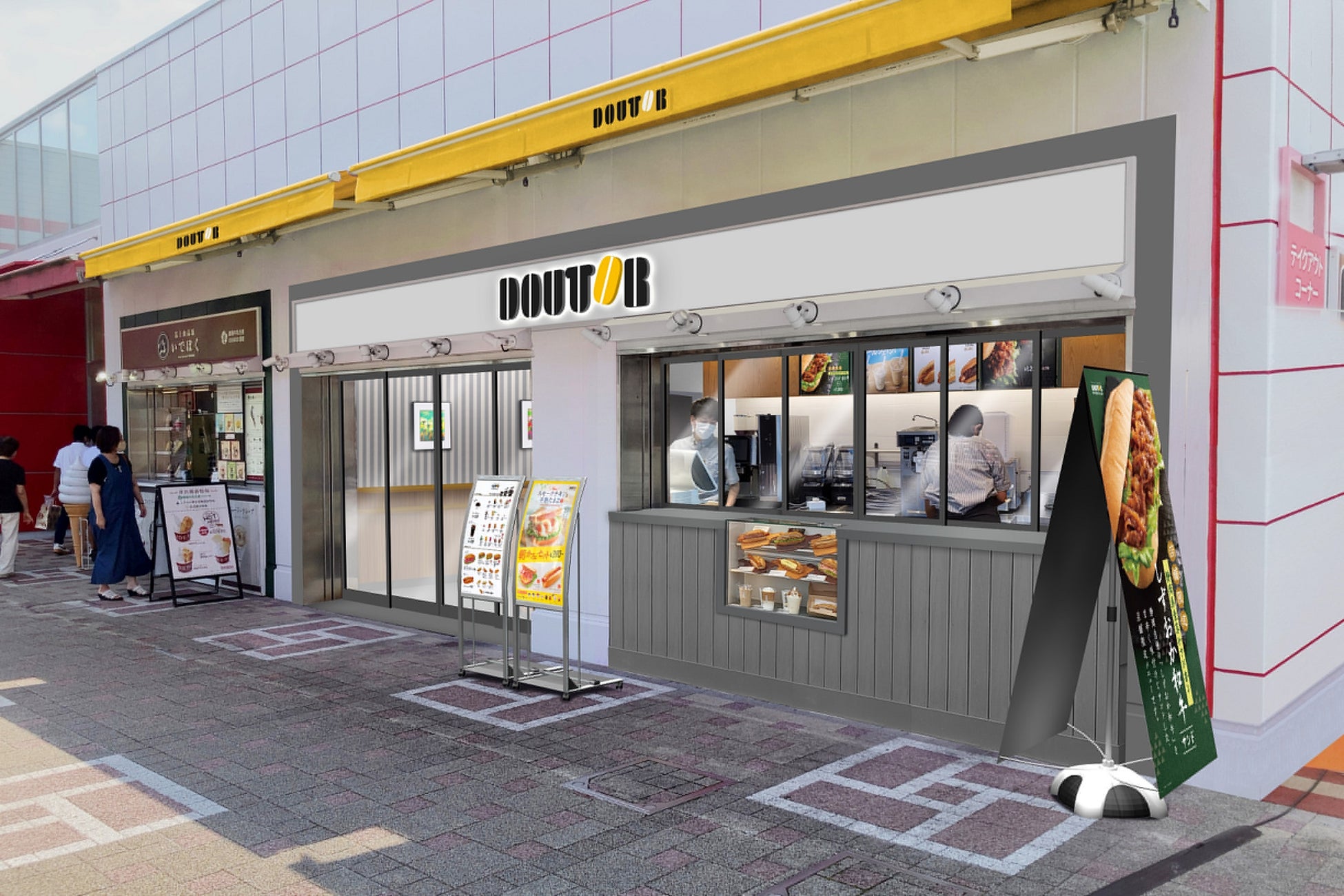 E1A　新東名　NEOPASA静岡（下り）に「ドトールコーヒーショップ」がNEW　OPEN！