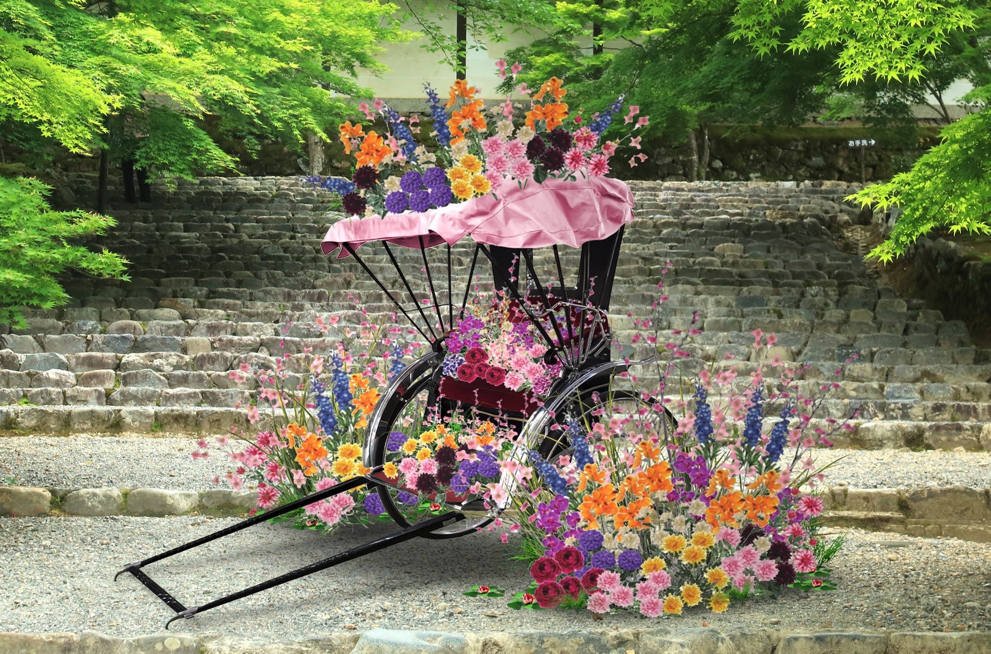 「そうだ 京都、行こう。」2023年春のキャンペーン『花咲く京都』2月18日(土)から順次開催する目玉企画を公開！各エリア1台限定走行！「花咲く人力車」や昨年大好評だった「花の間」が登場！