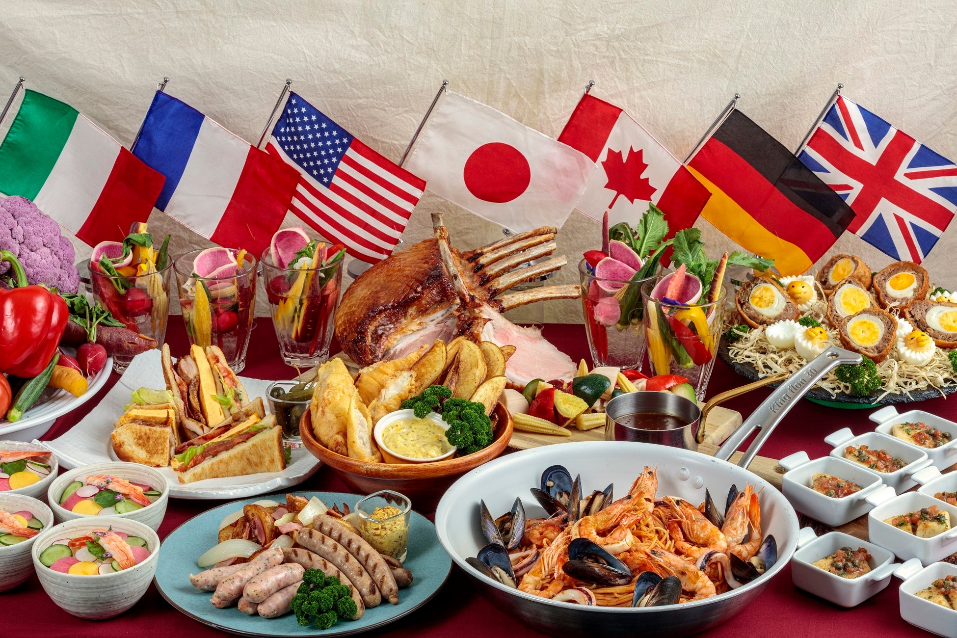 【ホテルグランヴィア広島】G7広島サミット参加国の約30種類の名物料理を提供「G7 ランチ＆ディナーブッフェ」開催