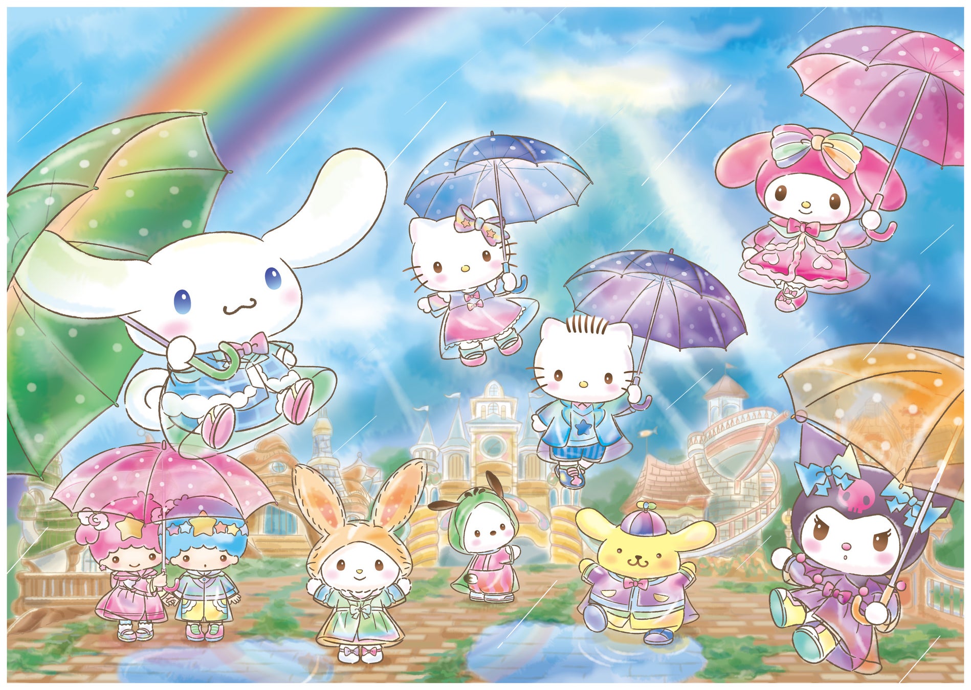 レインコート姿のキャラクターが登場する、“天気”モチーフのスペシャルパレード「Rainbow Drops ～雨と仲間のものがたり～」5月28日（日）上演終了決定