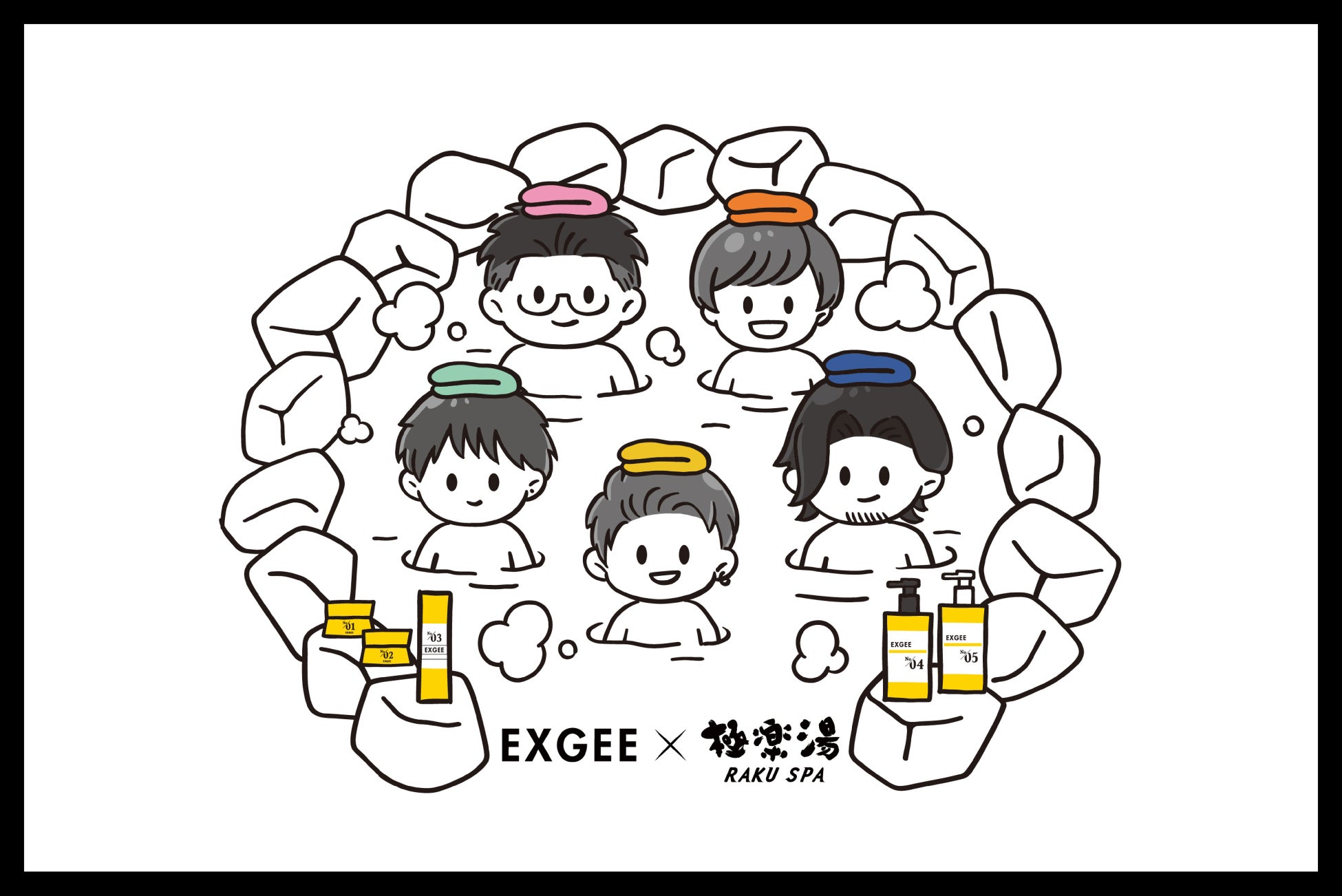 動画クリエイター「ESPOIR TRIBE」プロデュース ヘアケアブランド「EXGEE」ブランドローンチ1周年を記念し「極楽湯・RAKU SPA」とのコラボプロモーション開催決定！