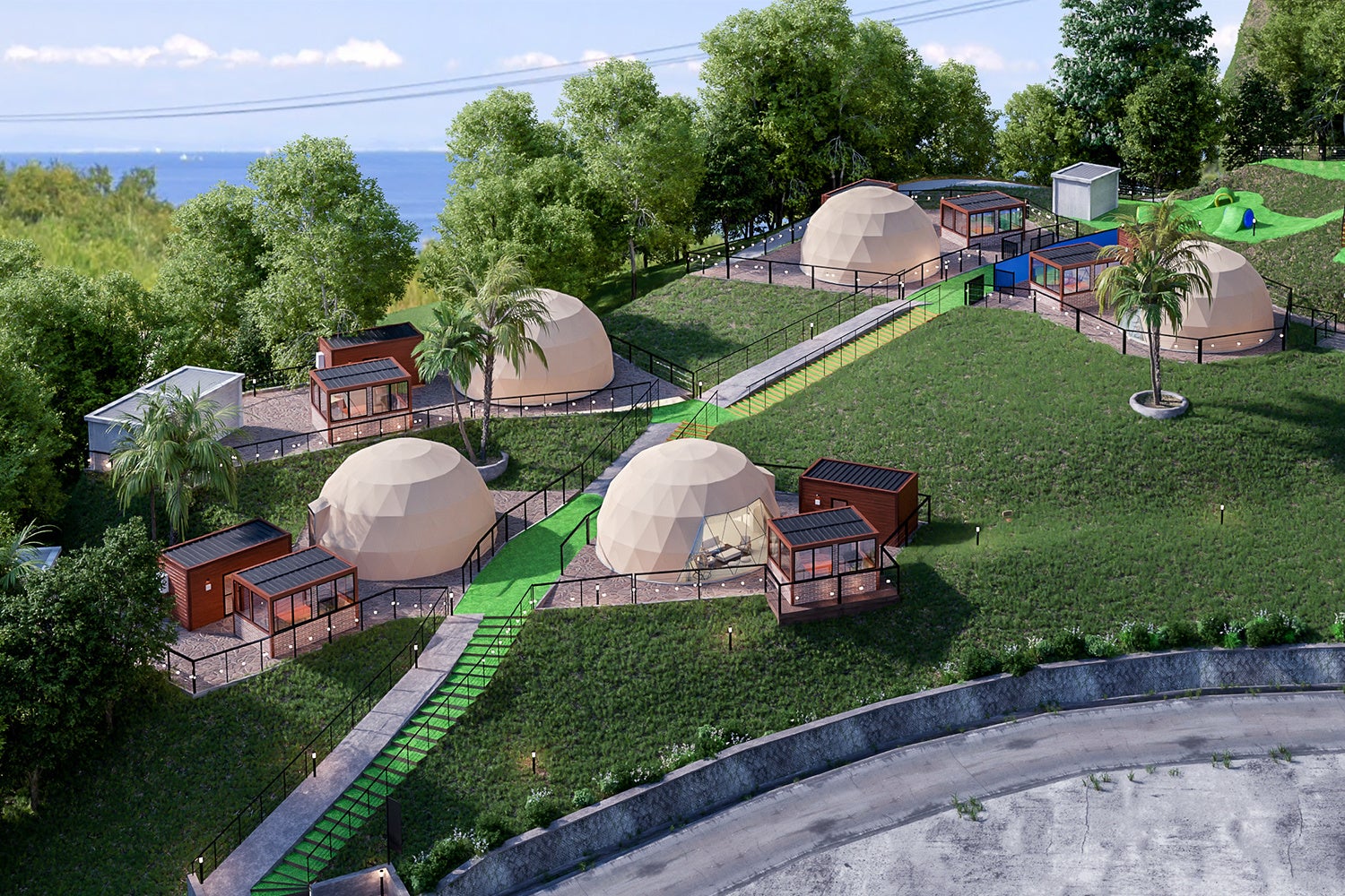 【2023年7月1日オープン】”ドッグテラス・プレミアム”～愛犬と一緒に過ごす5棟のプレミアルーム～【Glamping Resort Awaji-グランピングリゾートアワジ-】