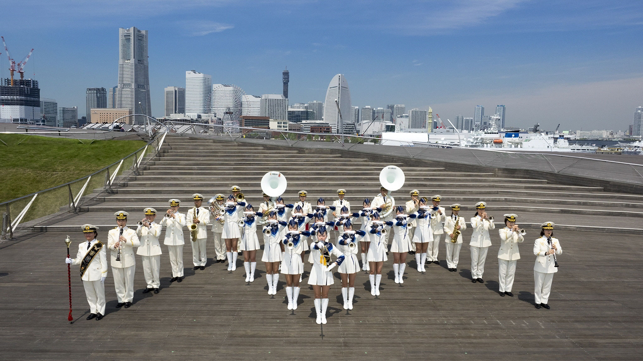 横浜市消防音楽隊による「大さん橋避難訓練コンサート」を
3月25日に開催　参加無料の市民参加型避難訓練