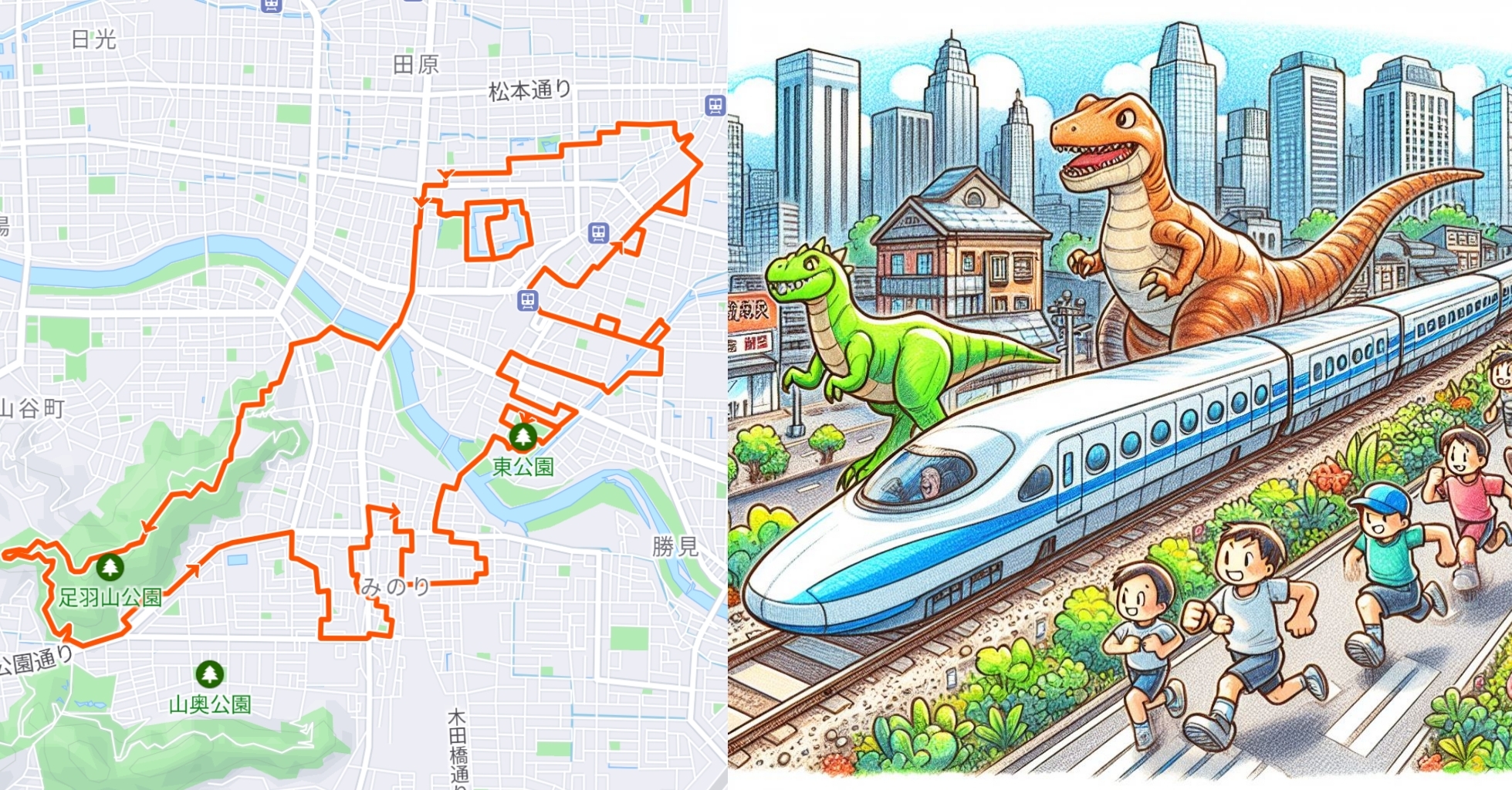北陸新幹線金沢-敦賀間開業　北陸3県のランナーが集い
「がんばろう北陸！恐竜GPSアートラン」を3月3日に開催！