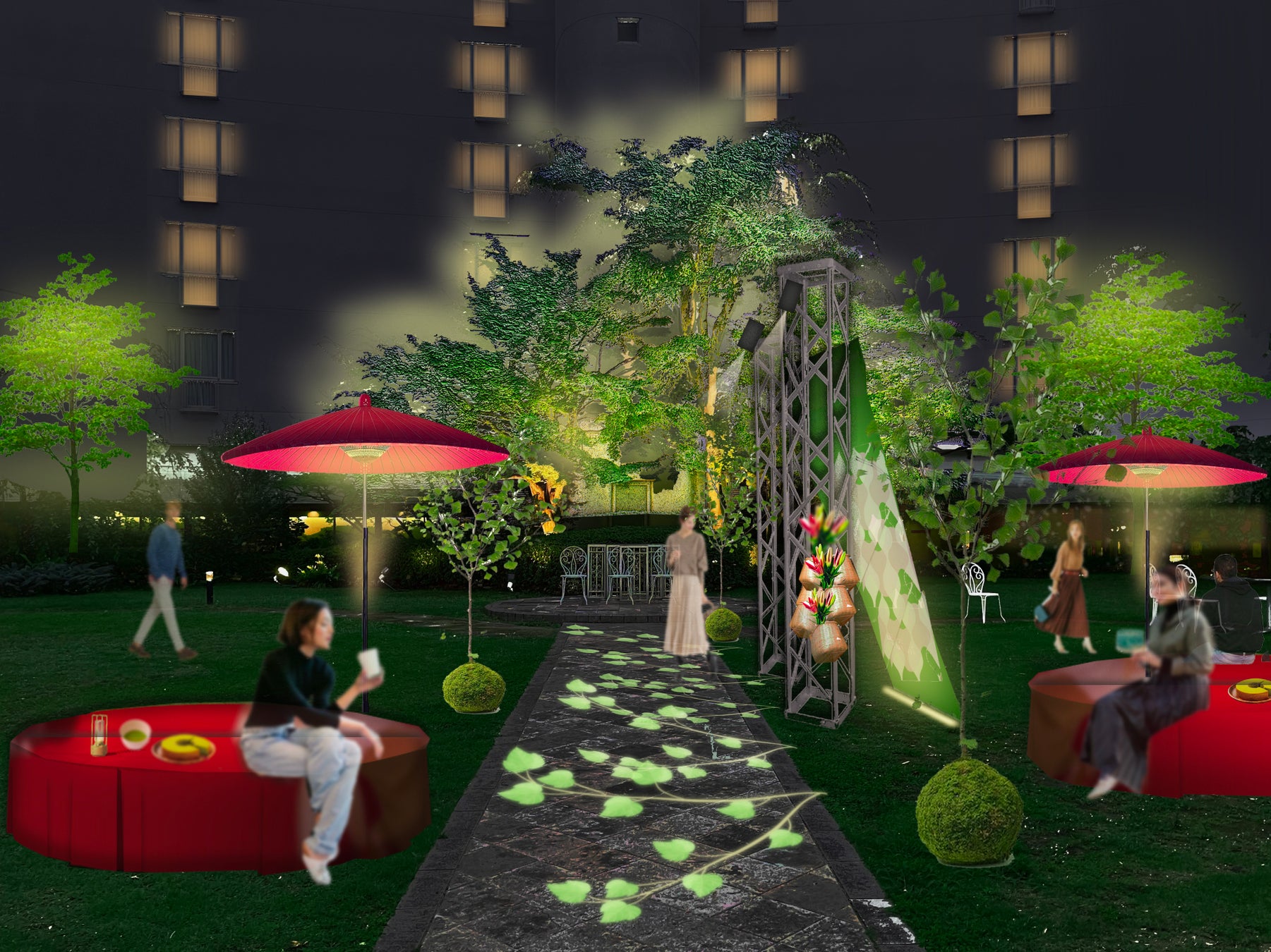 【ザ・プリンス 京都宝ヶ池】ゴールデンウィークは薫風がここちよい中庭でくつろぎのひとときを 期間限定で“SHINRYOKU（新緑）”カフェをOPENいたします。