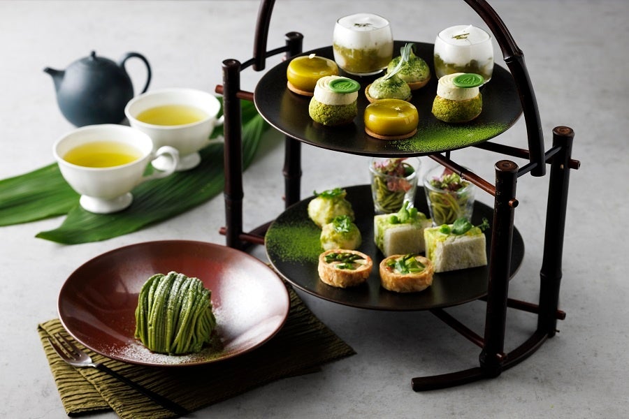 【シェラトン都ホテル東京】抹茶・煎茶をフィーチャーした「新緑のアフタヌーンティー」を数量限定提供