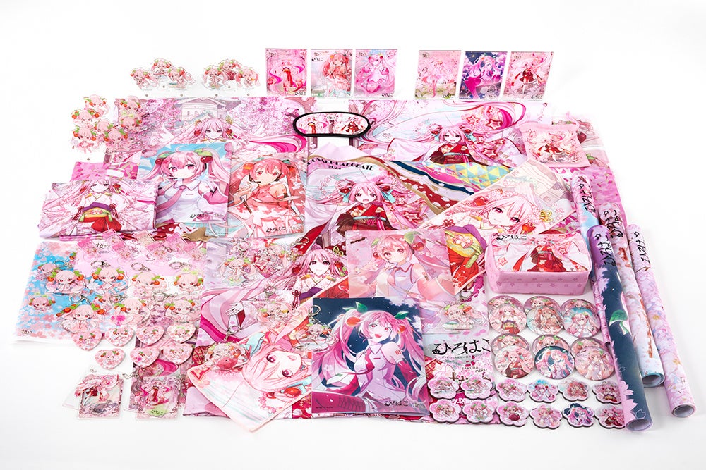 「桜ミク×ひろはこ」「弘前桜物語～七にまつわる桜の物語～」それぞれのコラボグッズが、2024年5月9日よりキャラアニ.comにて、受注販売開始！
