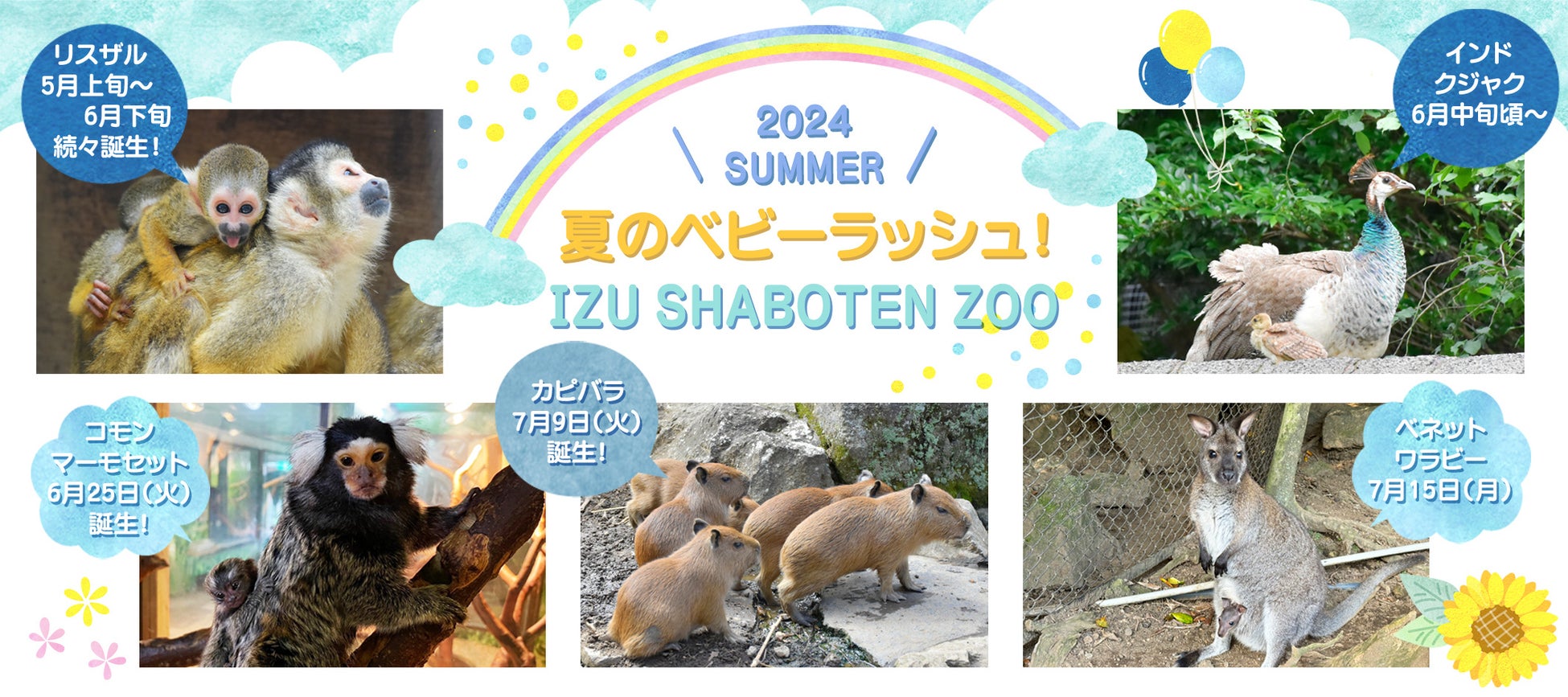 伊豆シャボテン動物公園で動物たちの赤ちゃんが続々誕生！