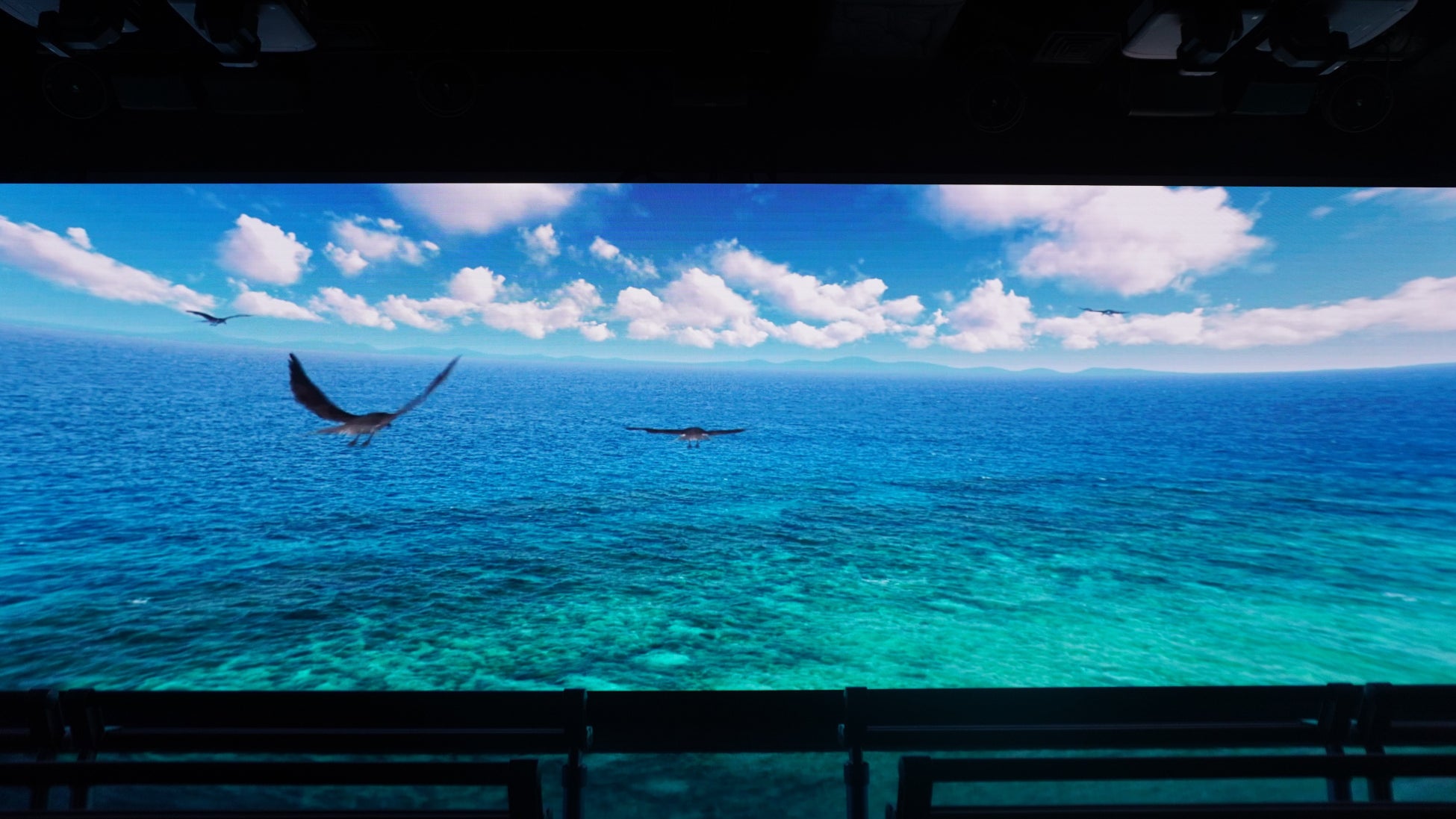 DMMかりゆし水族館に多面大型LEDビジョンを導入！大迫力の4D演出で沖縄の絶景を巡る没入型シアターが誕生