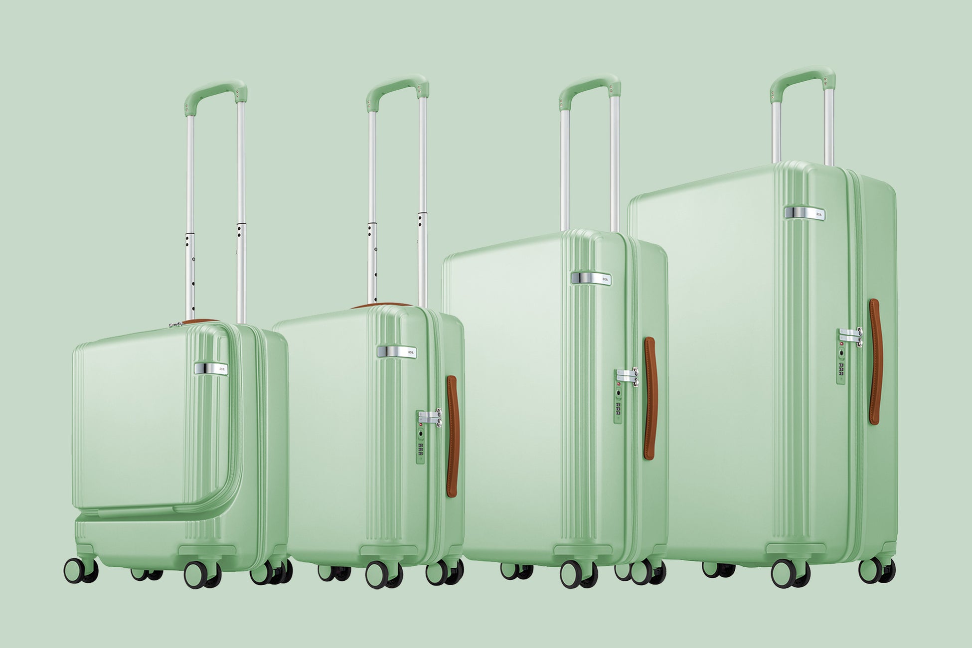 本革の上品さと収納力が特徴のセットアップトート付きスーツケース「ace. ファーニットZ」に新色オパールグリーン登場