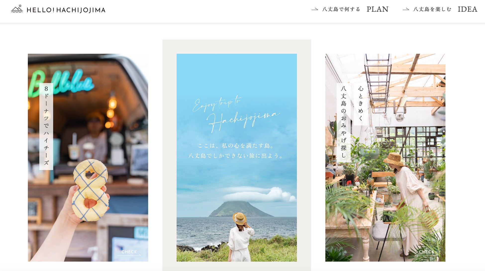 観光プロモーション支援 東京都の島「八丈島」の特設サイト「HELLO! HACHIJOJIMA」を制作