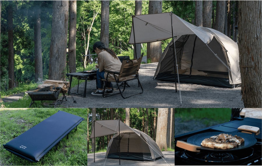 Alpen Outdoors、ソロテントや温度帯別で選べるシュラフなどこの秋に向けた新商品6点を発売。累計販売数1万台突破「アルミユニットテーブル」の再販も決定！