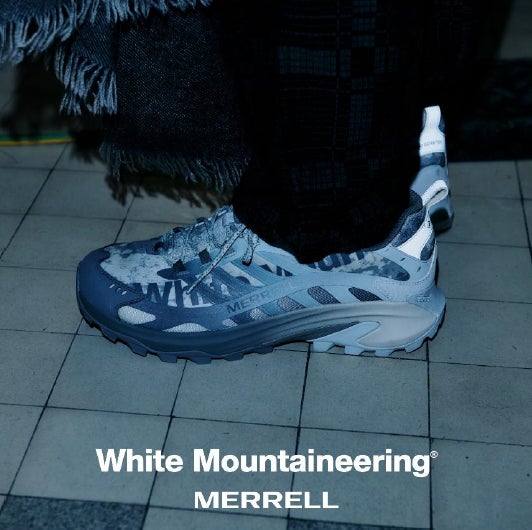 White MountaineeringとMERRELL 1TRLのコラボレーション「MOAB SPEED 2 GORE-TEX®×White Mountaineering」9月14日(土)より発売