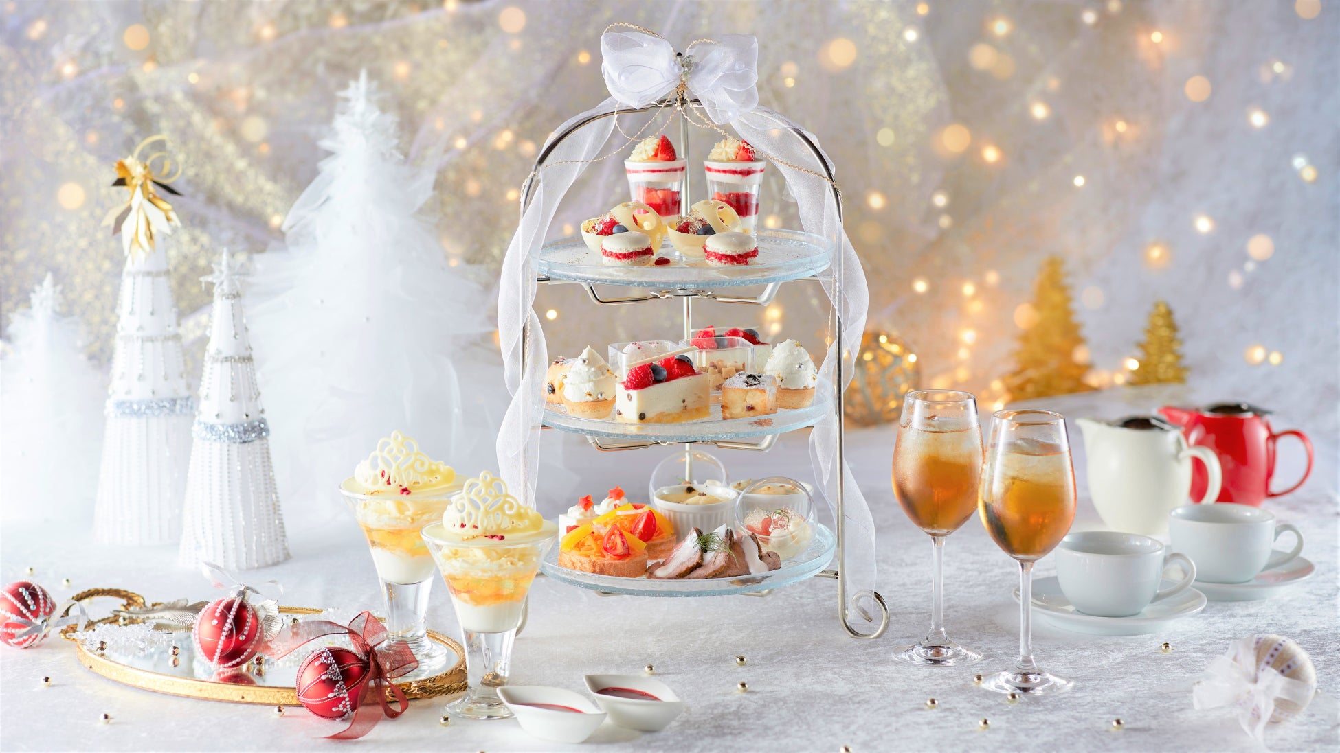 【新宿プリンスホテル】フェスティブシーズンを彩る宝石のように輝くアフタヌーンティー「Christmas Afternoon Tea ～Jewely Box～」を販売