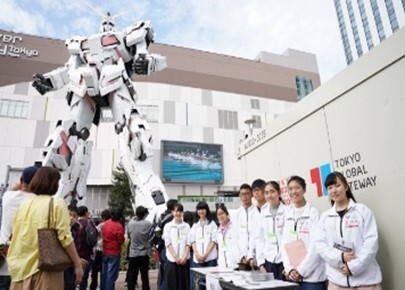 ＜TOKYOガンダムプロジェクト2024＞
10月5日(土)～「TOKYO GUNDAM FESTIVAL」を開催！
高校生が英語で観光ガイド、
ガンダム情報や臨海副都心エリアの観光情報の英語マップも配布　
ステージではチアリーディング、和太鼓、
書道パフォーマンス等も披露！