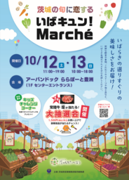 茨城の旬に恋する「いばキュン！マルシェ」。 ららぽーと豊洲で、10/12(土）13日（日）開催。