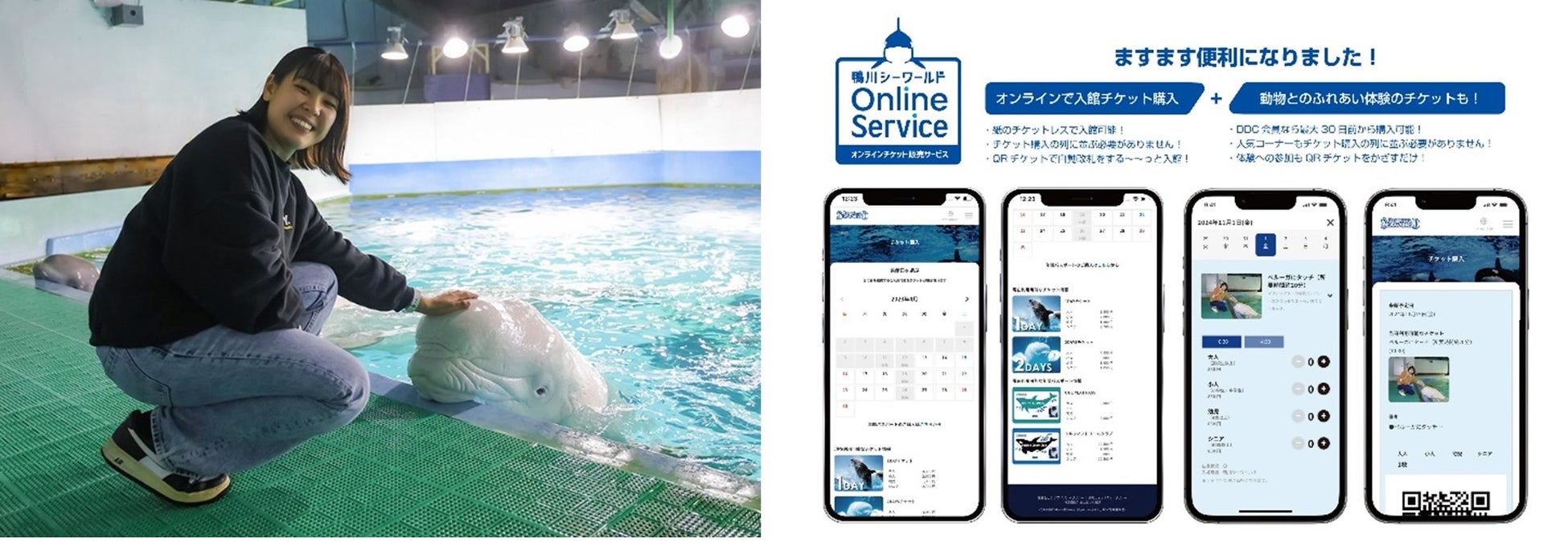 【鴨川シーワールド】購入列に並ばない！「動物とのふれあい体験」の参加チケットが最大30日前から事前購入できる新サービスを公式HP限定でスタート！