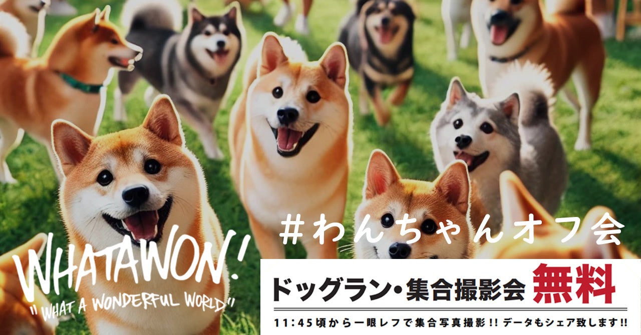 こんな企画あり？！WHATAWONの『わんちゃんオフ会』が話題に。愛犬と一緒に参加して、新しい仲間と出会おう！