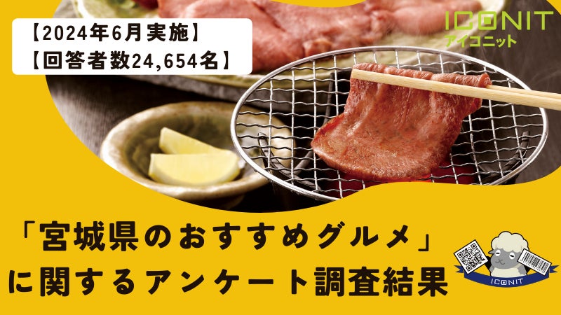 【2024年6月実施】【回答者数24,654名】「宮城県のおすすめグルメ」に関するアンケート調査結果