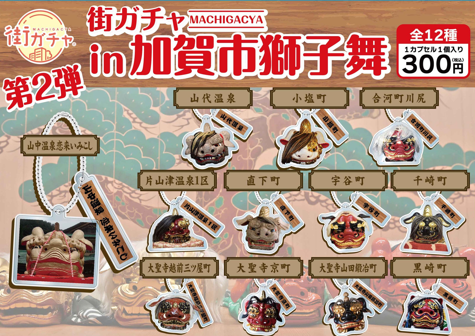【ご好評につき第2弾！】加賀温泉郷・加賀市獅子舞などの“ご当地限定 “街ガチャ販売スタート！！