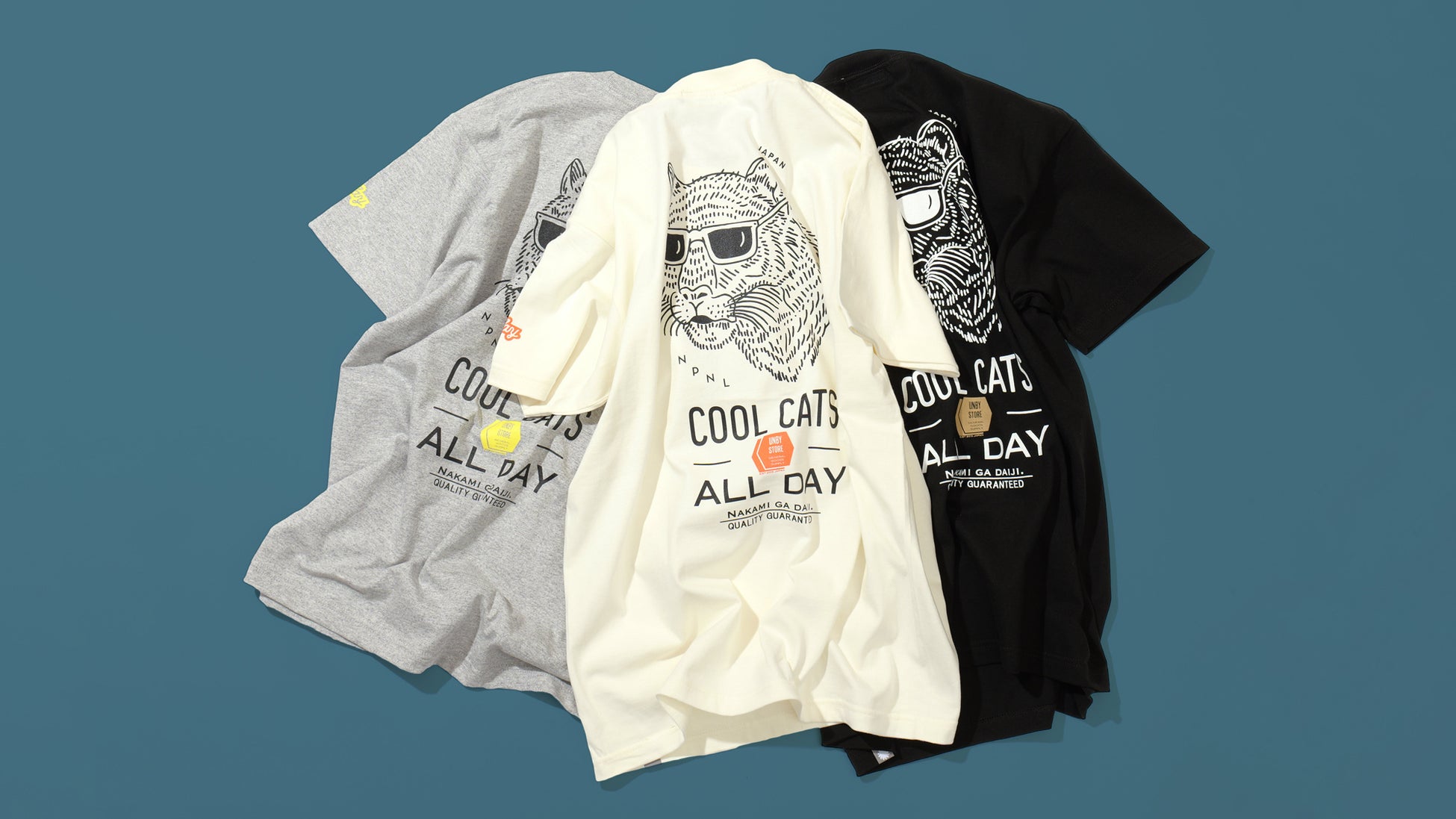 UNBY直営店１０周年を記念してPLAYDESIGNが手がけるアパレルブランド「P01(プレイ)」との別注TEEを発売。5/3(土)よりUNBY STORE各店にて発売。