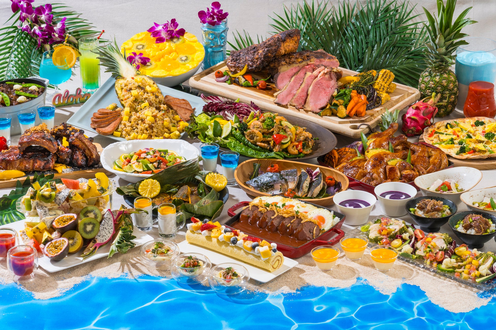 【ヒルトン広島】ランチ&ディナービュッフェ『Hauʻoli（ハウオリ） Summer in MOZAIK 』