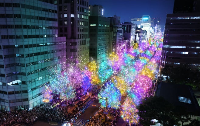 「大阪・光の饗宴2025」万博特別点灯実施中！光に包まれる御堂筋が春から年末まで見れる！
