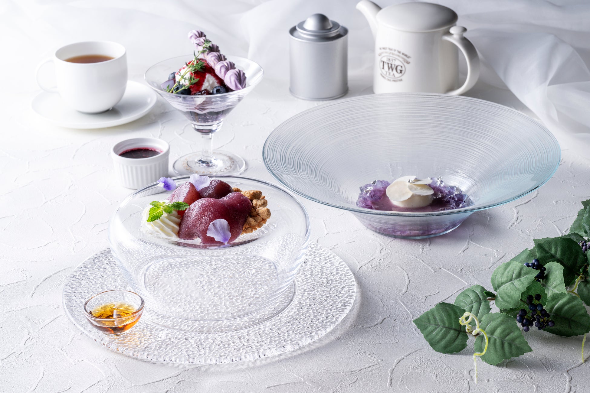 気高く芸術的なスミレ色のスイーツをコース仕立てで優雅に楽しむ「Sweets Course～Violetta～」