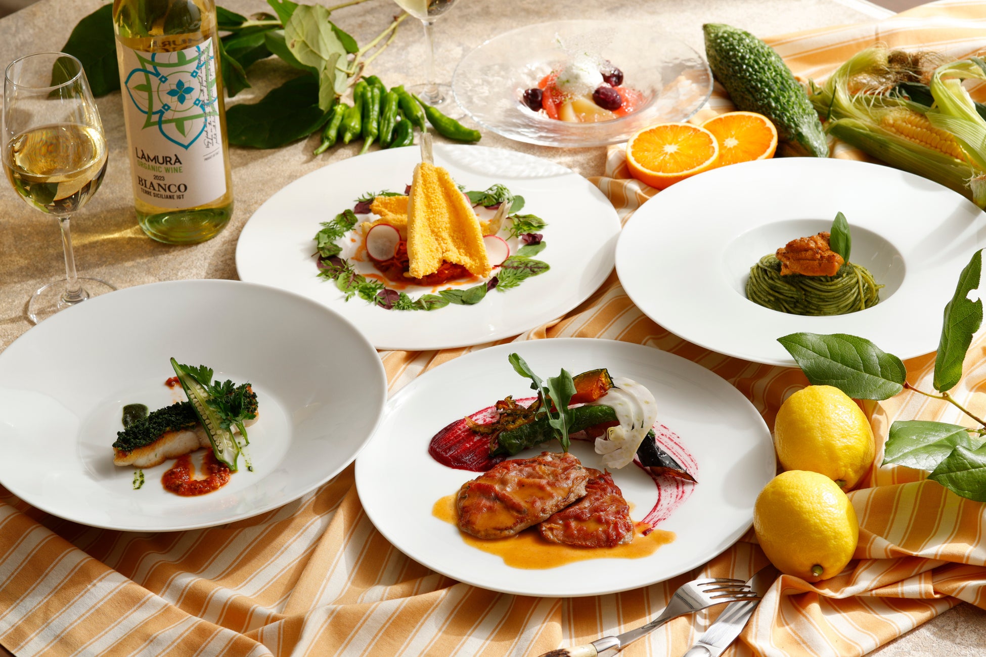 【ホテルニューグランド】夏の恵みを多彩なメニューで味わうフルコースディナー「Dono del sole～太陽の恵み～」（イタリアンレストラン イル・ジャルディーノ）
