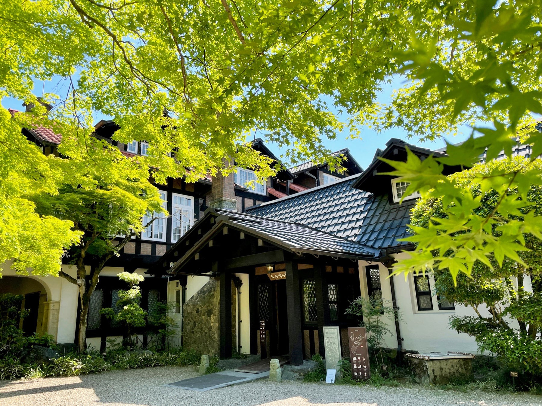 新緑に包まれた美術館で、モネの《睡蓮》と民藝の名品をたのしむ