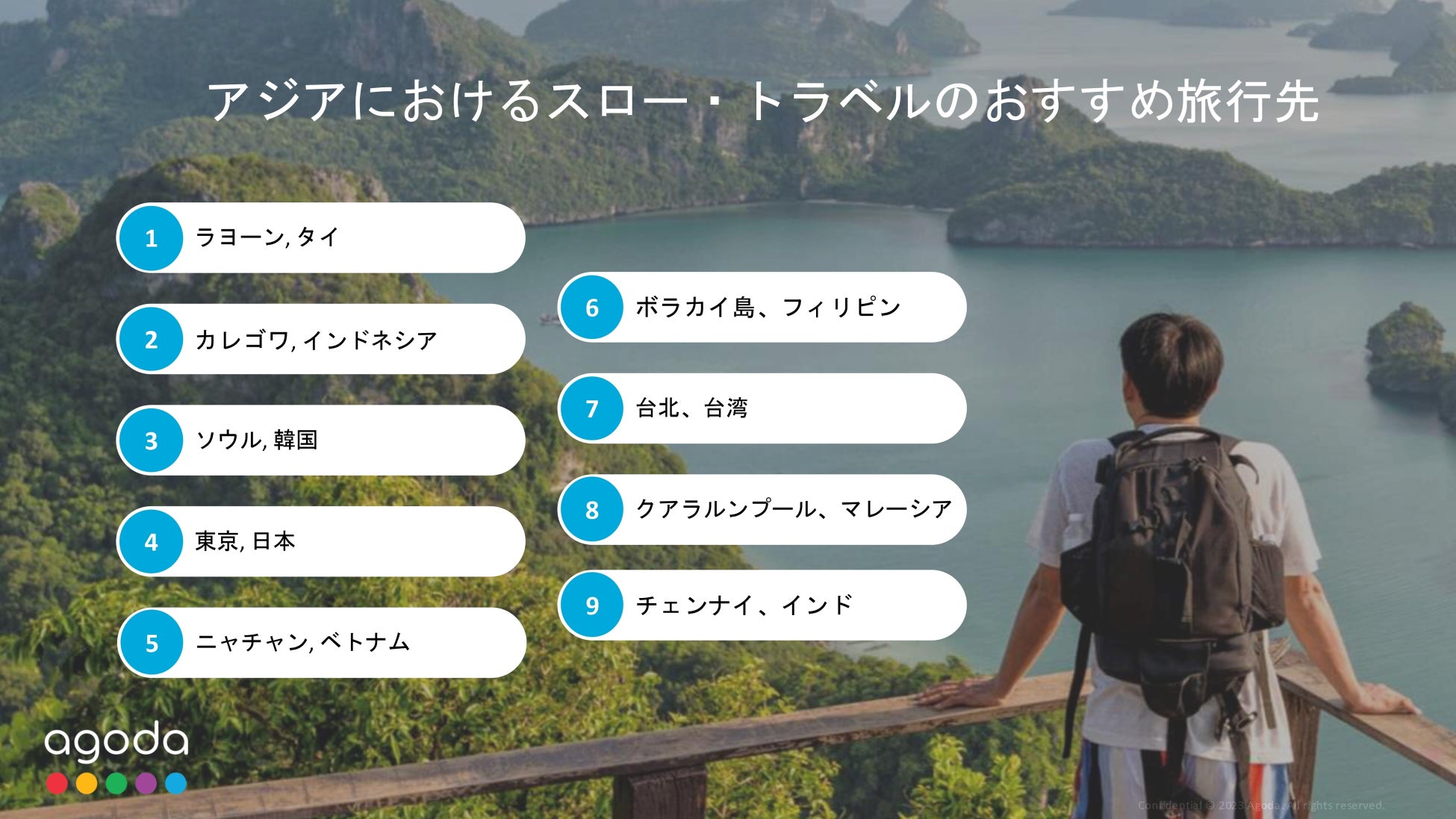 アゴダ、アジアにおける人気スロー・トラベル旅行先を発表