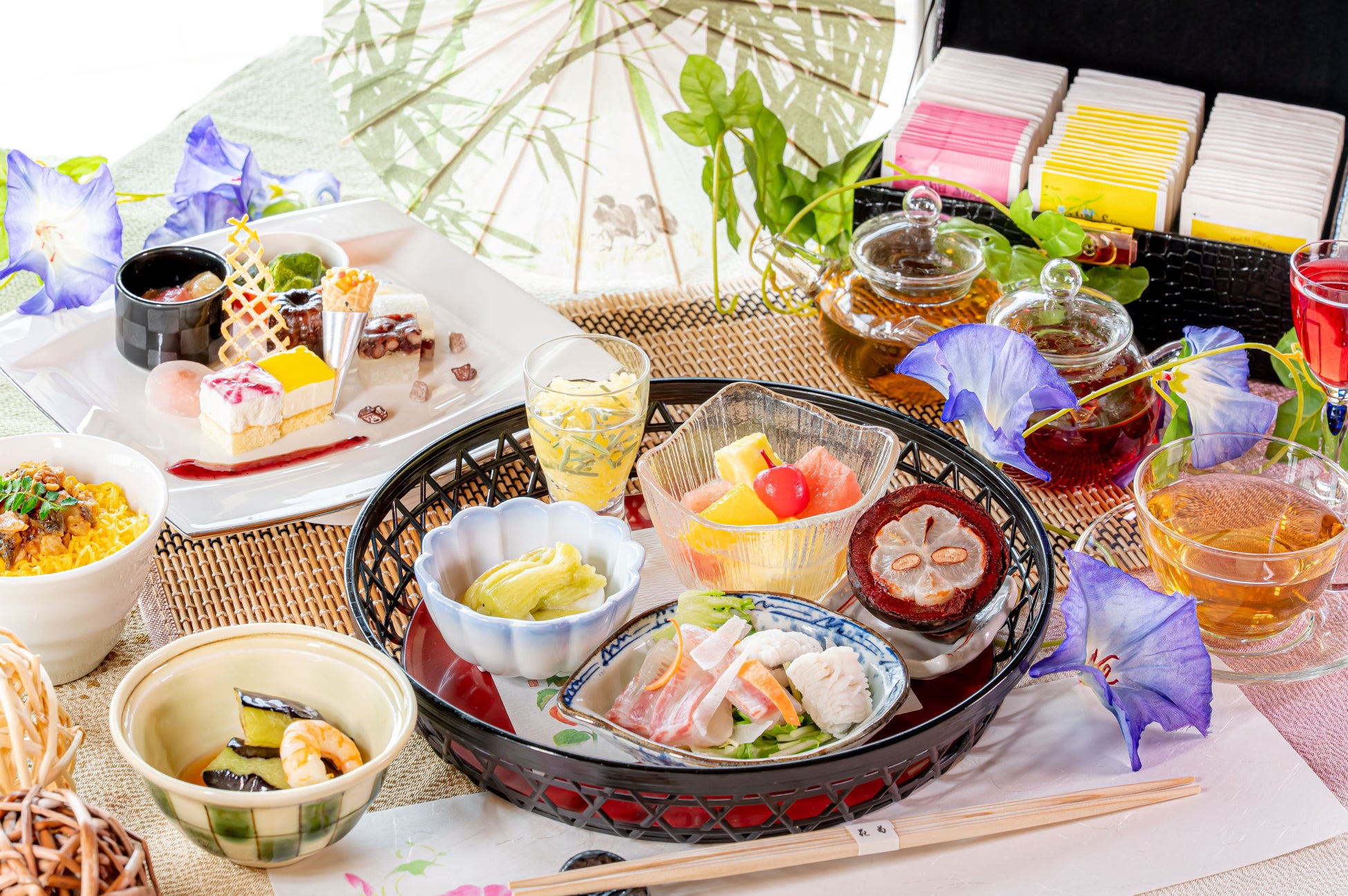 【奈良ホテル】前回1,000食超えの「和風アフタヌーンティー」がアップグレード！涼を感じる夏限定の贅沢「夏の和風アフタヌーンティー」発売について