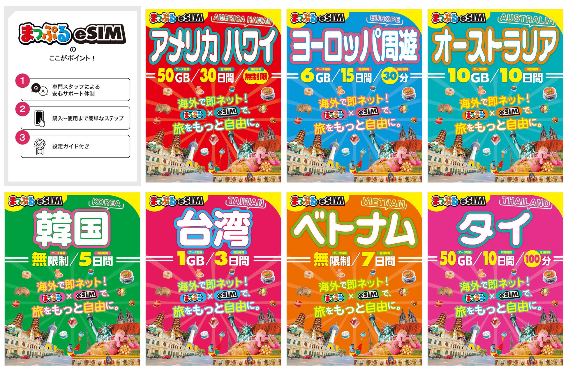 【共同リリース】昭文社とテレコムスクエア社とのコラボで誕生海外7エリアを対象に「まっぷるeSIM」5／26発売