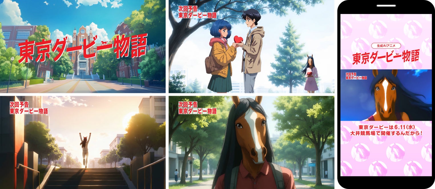 最新技術を活用したWEB CMシリーズの新展開！「生成AIで競馬CMつくってみた・第２弾 –東京ダービー篇–」を公開！