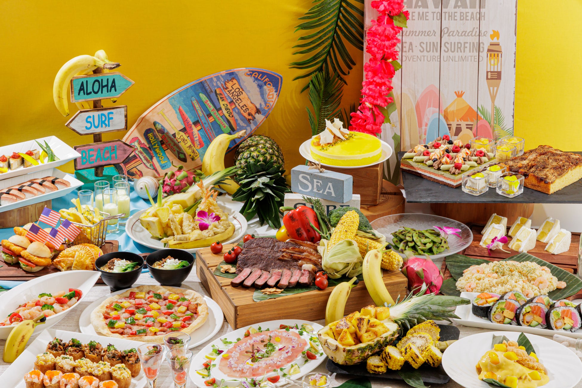 【名古屋】自分好みにカスタマイズできる“ハンバーガー”や、アメリカ西海岸の名物料理をアレンジした贅沢ブッフェ『アメリカングルメフェア~西海岸プレミアムブッフェ&クラフトバーガー~』期間限定開催