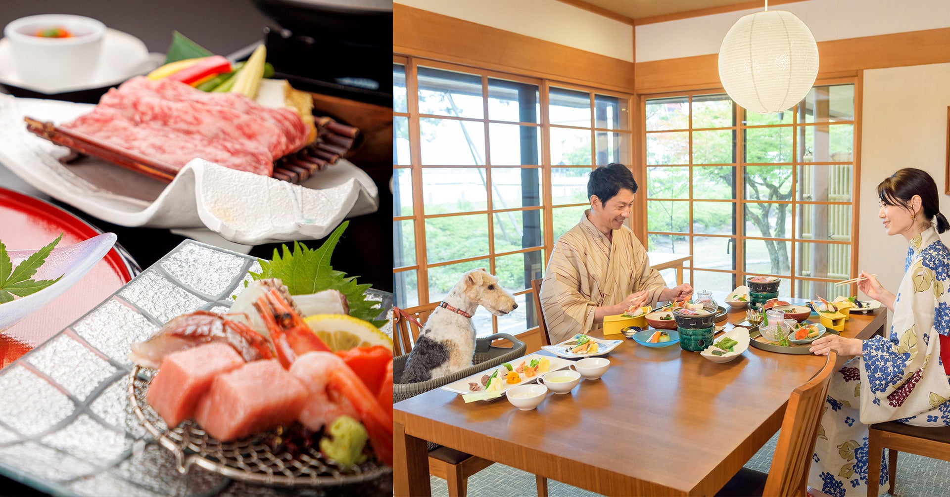 【大江戸温泉物語わんわんリゾート 矢田屋松濤園】夏を楽しむ会席料理がスタート