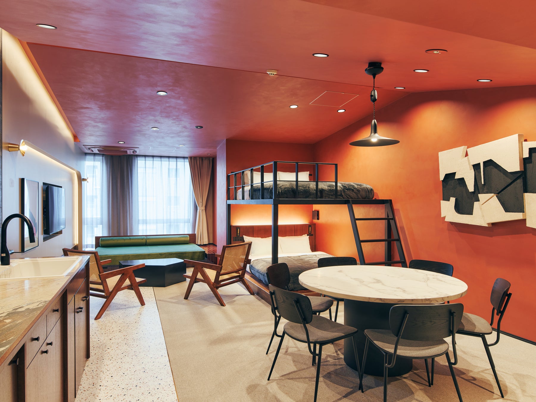 6面がメッシュ窓にできるTC素材のブラック2ルームテントがMakuakeにてクラウドファンディングを開始！