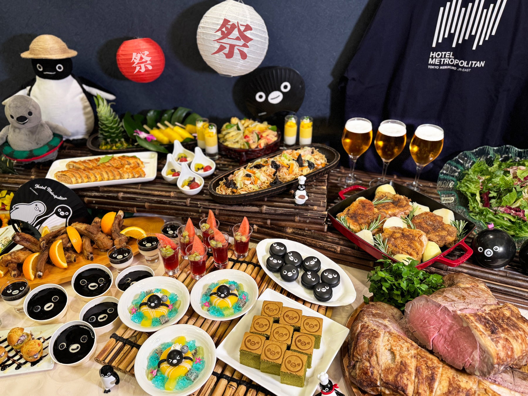 【ホテルメトロポリタン】2025年 夏だ！祭りだ！Suicaのペンギン 夏祭り サマービュッフェ 開催