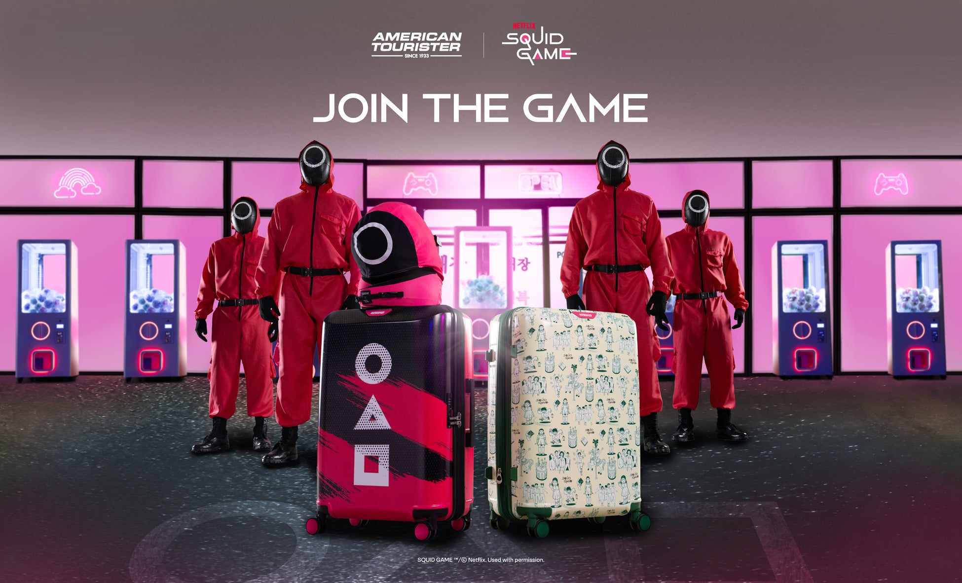 AMERICAN TOURISTER × SQUID GAME：リアルゲーム、始動 コラボレーションコレクションを限定発売