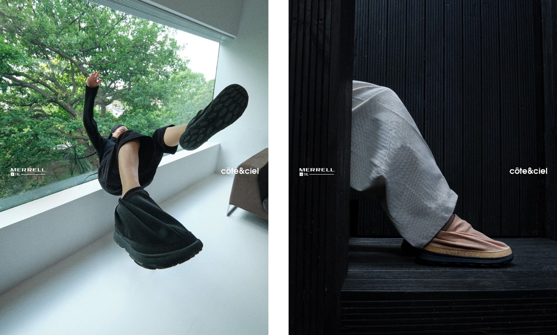 技術革新に根ざした2つのブランド「MERRELL 1TRL」と「côte&ciel」初コラボレーションアイテム「côte&ciel x Merrell 1TRL Hut Moc 2」が登場