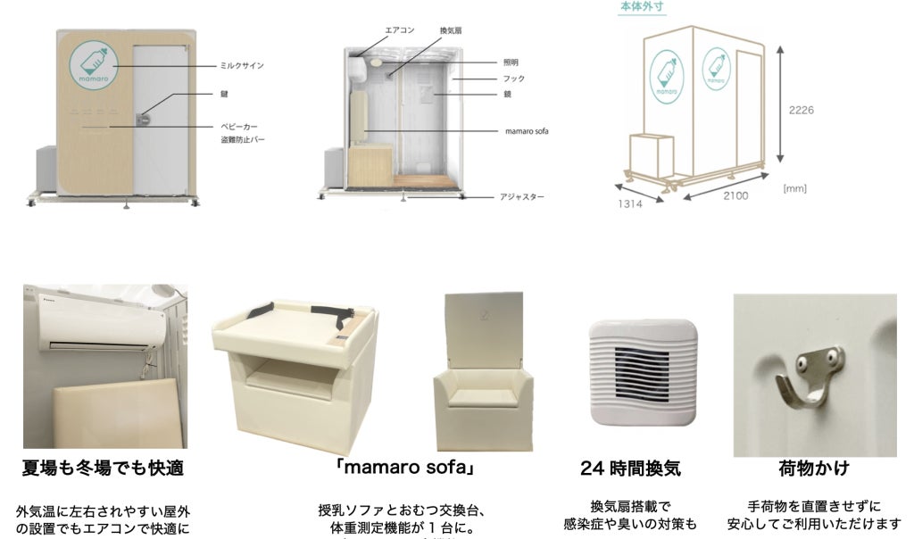 近畿エリアで初設置！屋外設置型ベビーケアルーム「mamaro solana™」を東条湖おもちゃ王国プール「アカプルコ」に設置