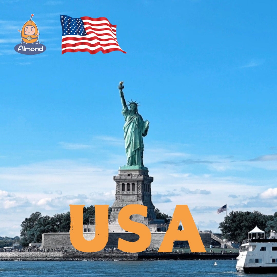 【新商品リリース】AlmondSIM、アメリカ旅行に最適なeSIMプランを公式サイトにて新発売！