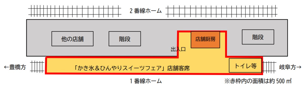 【続報】ＪＲ名古屋駅１番線企画 『かき氷＆ひんやりスイーツフェア』について