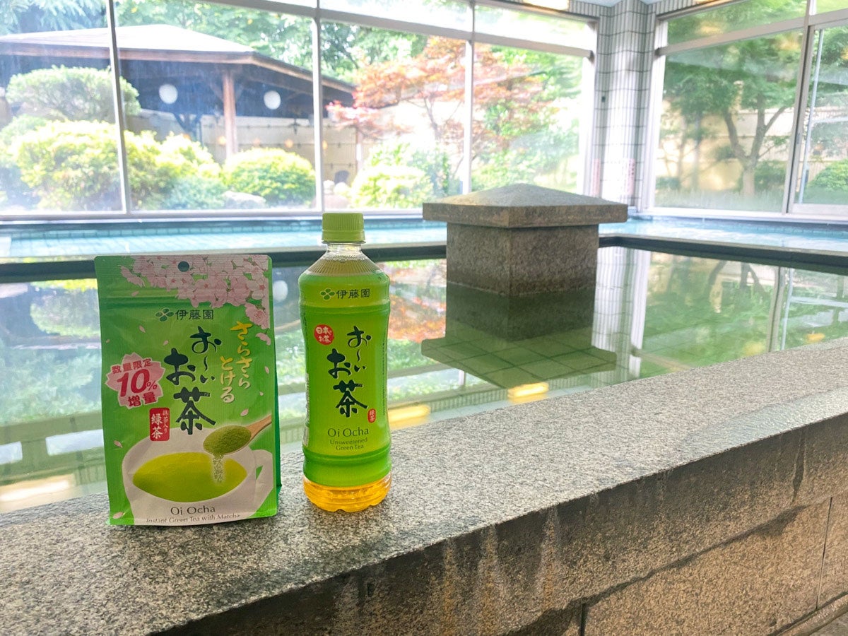 昭和レトロな温泉銭湯 玉川温泉、秩父湯元 武甲温泉で伊藤園の「お〜いお茶」とコラボレーションしたお風呂イベントを開催します