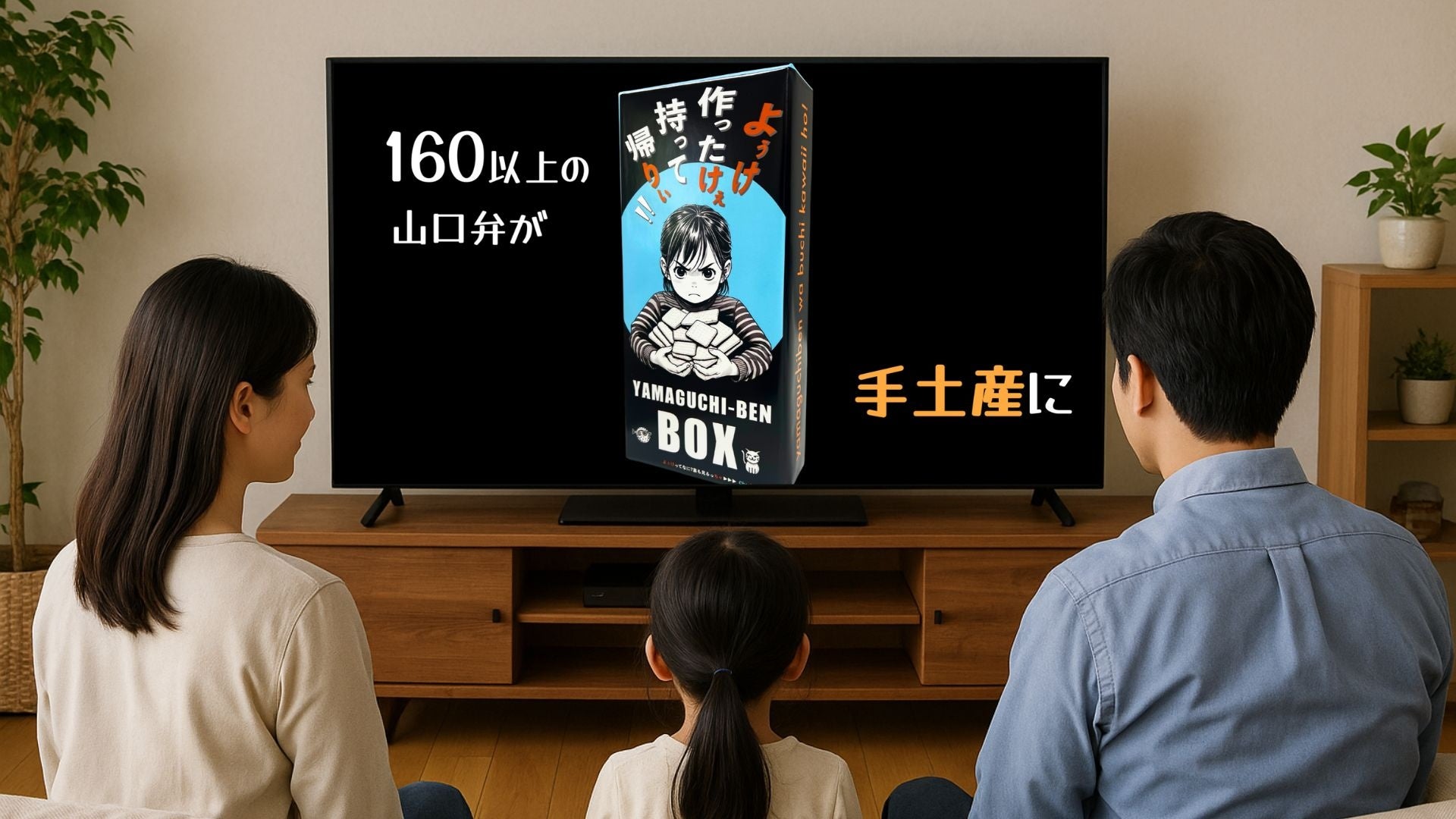 新しい土産のカタチ、コンテンツ型土産　　　　　　　　　　　　　　　　　　　YAMAGUCHI-BEN BOXのTVCM開始します
